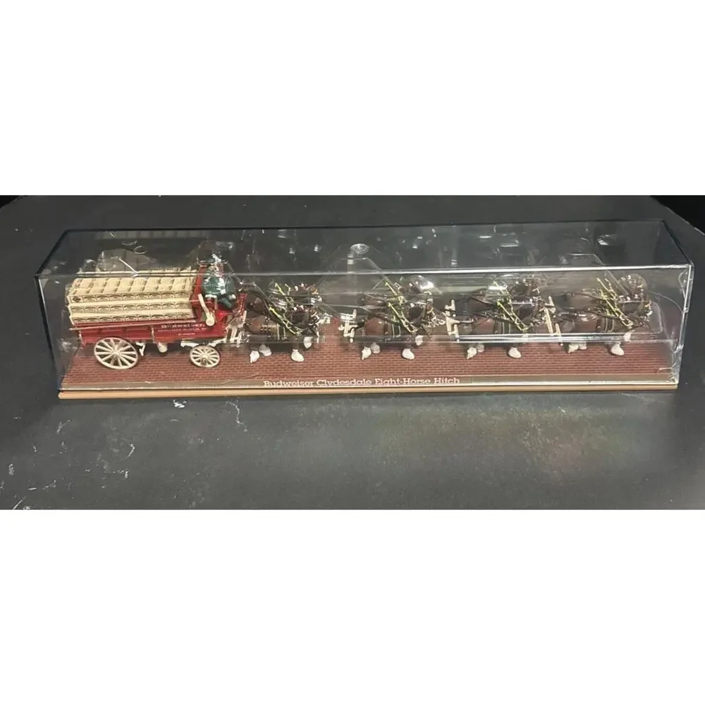 Ertl Collectibles Budweiser Clydesdale Eight Horse Hitch Mechanical Bank 1995